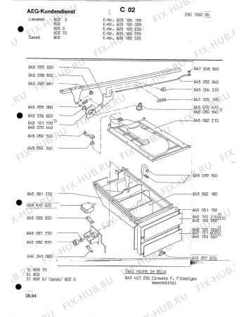 Взрыв-схема посудомоечной машины Aeg LAVC 802 - Схема узла Section9